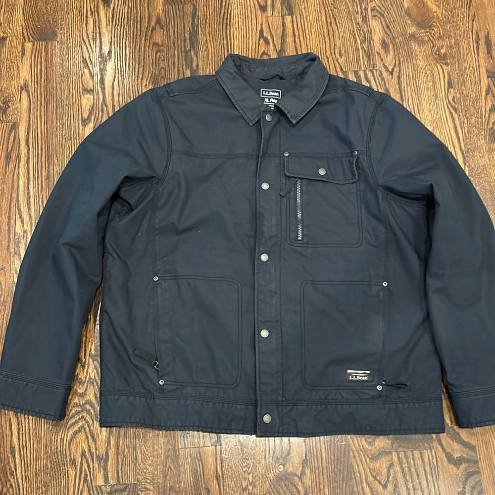 Men's L.L.Bean Utility Jacket XL, black Gray, NWOT